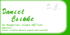 daniel csipke business card